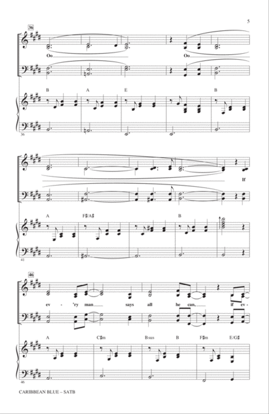 Caribbean Blue Caribbean Blue 4-Part scores gallery preview page 4