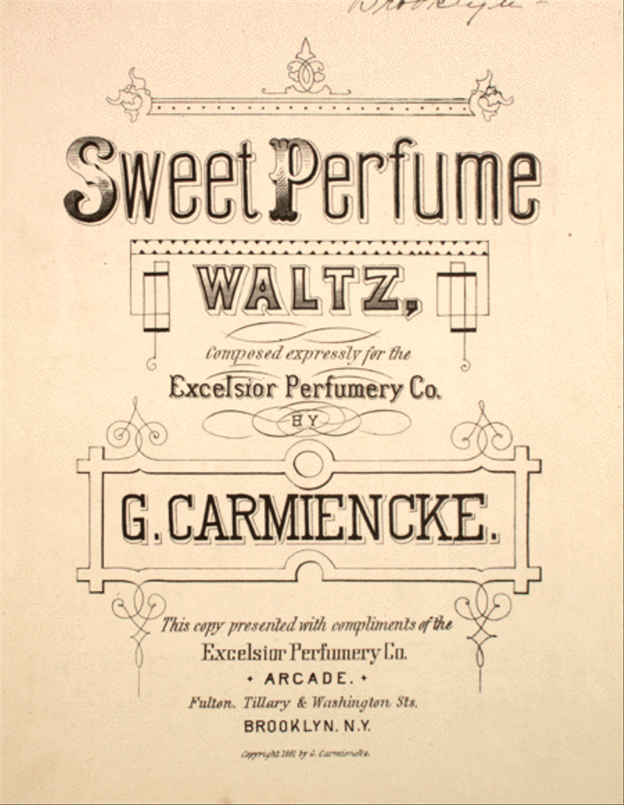 Sweet Perfume. Waltz Piano Solo scores gallery preview page 1