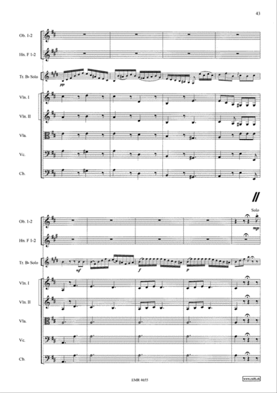 Concerto in D Major Orchestra scores gallery preview page 20