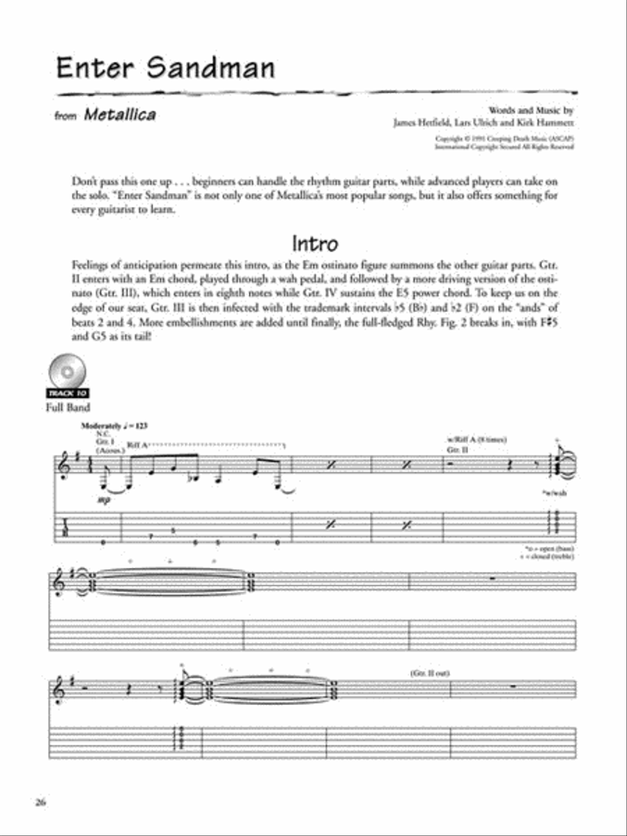 Metallica – Legendary Licks 1988-1996 Electric Guitar scores gallery preview page 6