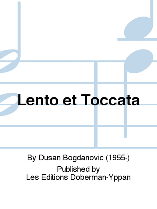 Book cover for Lento et Toccata
