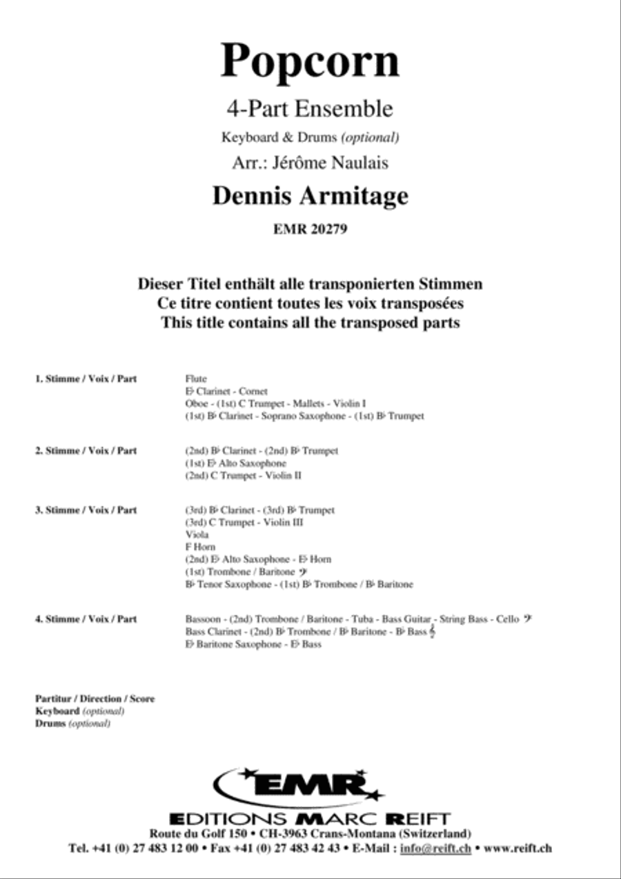 Popcorn Concert Band scores gallery preview page 2