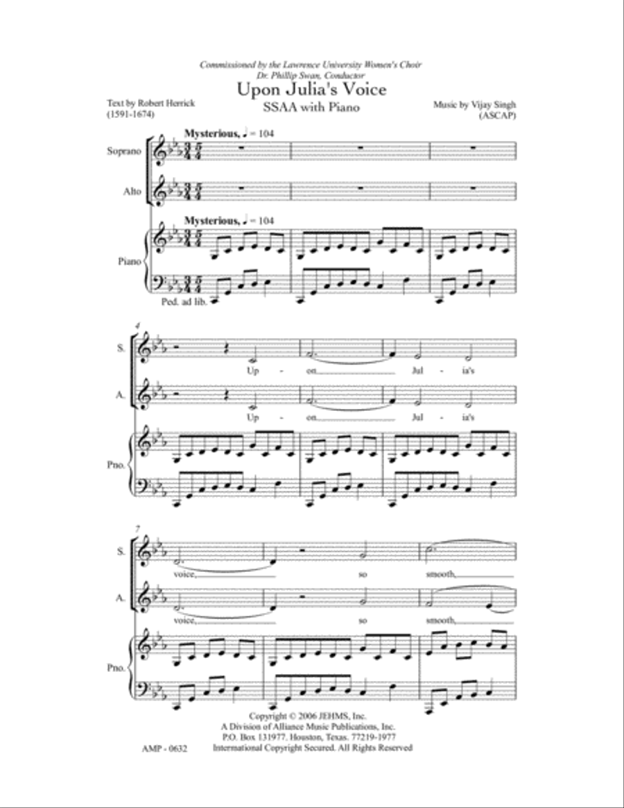 Upon Julia's Voice SSAA scores gallery preview page 2