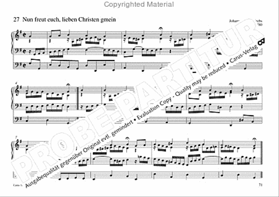 Freiburger Orgelbuch: Stammteil Organ Solo scores gallery preview page 72