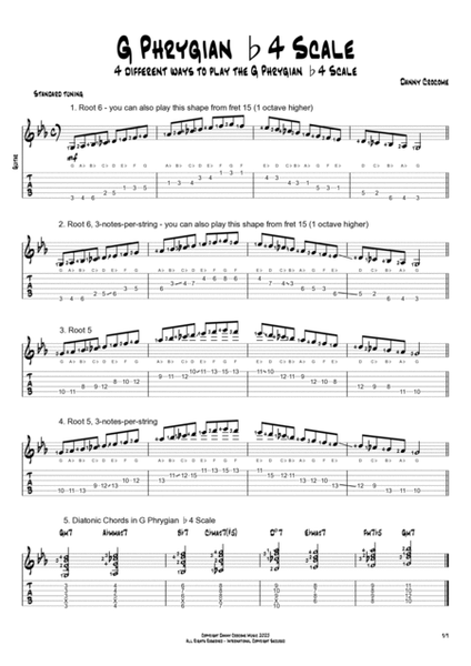 The Modes of Eb Harmonic Major (Scales for Guitarists)