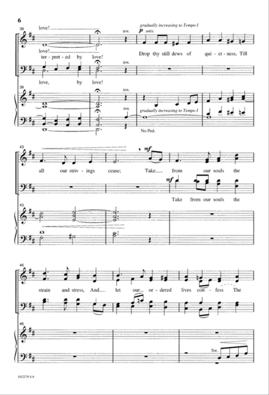 Dear Lord and Father of Mankind 4-Part scores gallery preview page 6
