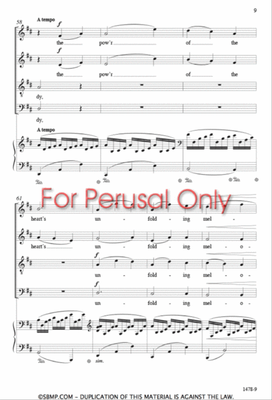 Searching Love - SATB Octavo 4-Part scores gallery preview page 8