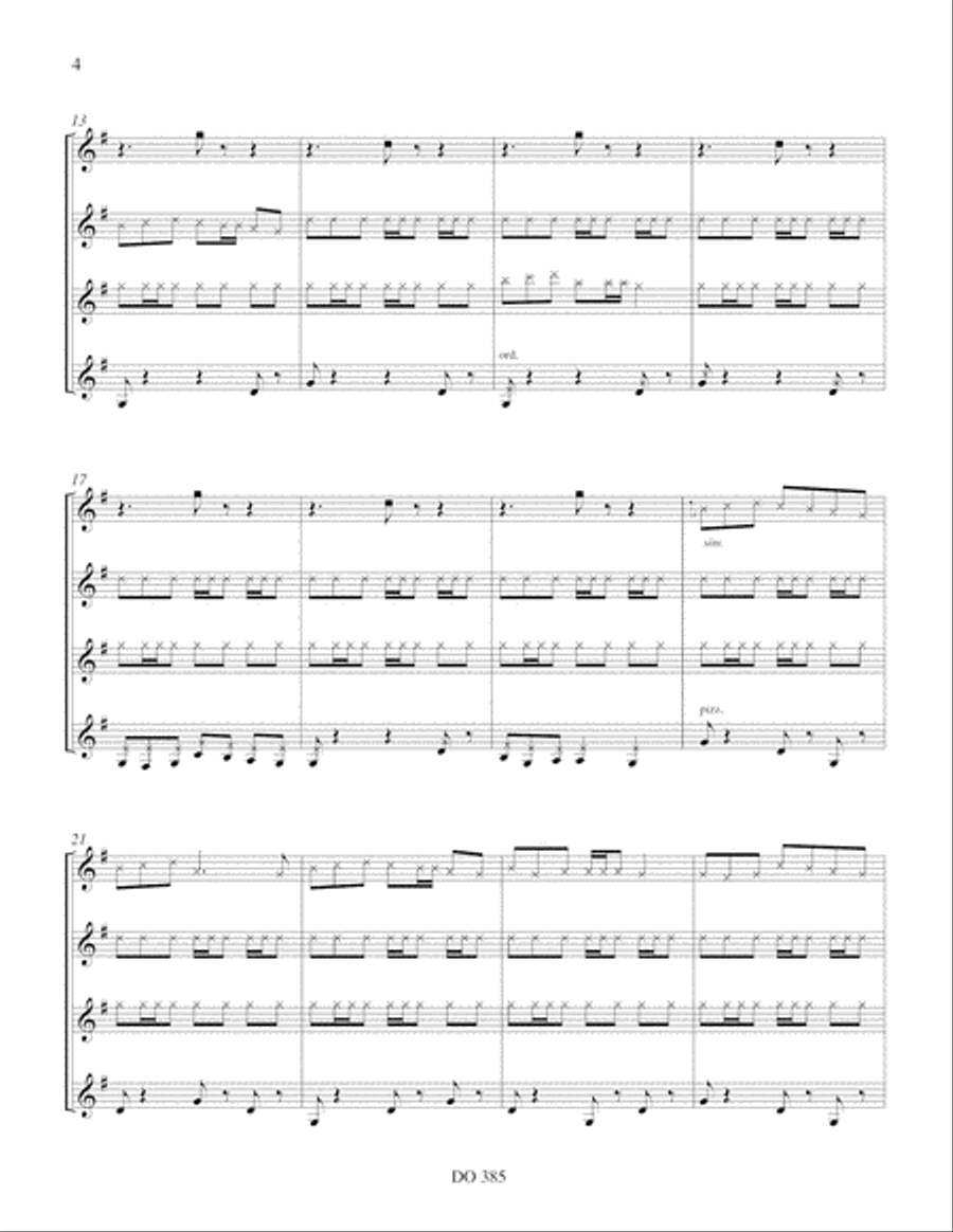 Divertimento Guitar Ensemble scores gallery preview page 4