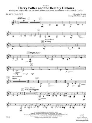 Harry Potter and the Deathly Hallows, Part 1, Suite from: B-flat Bass Clarinet