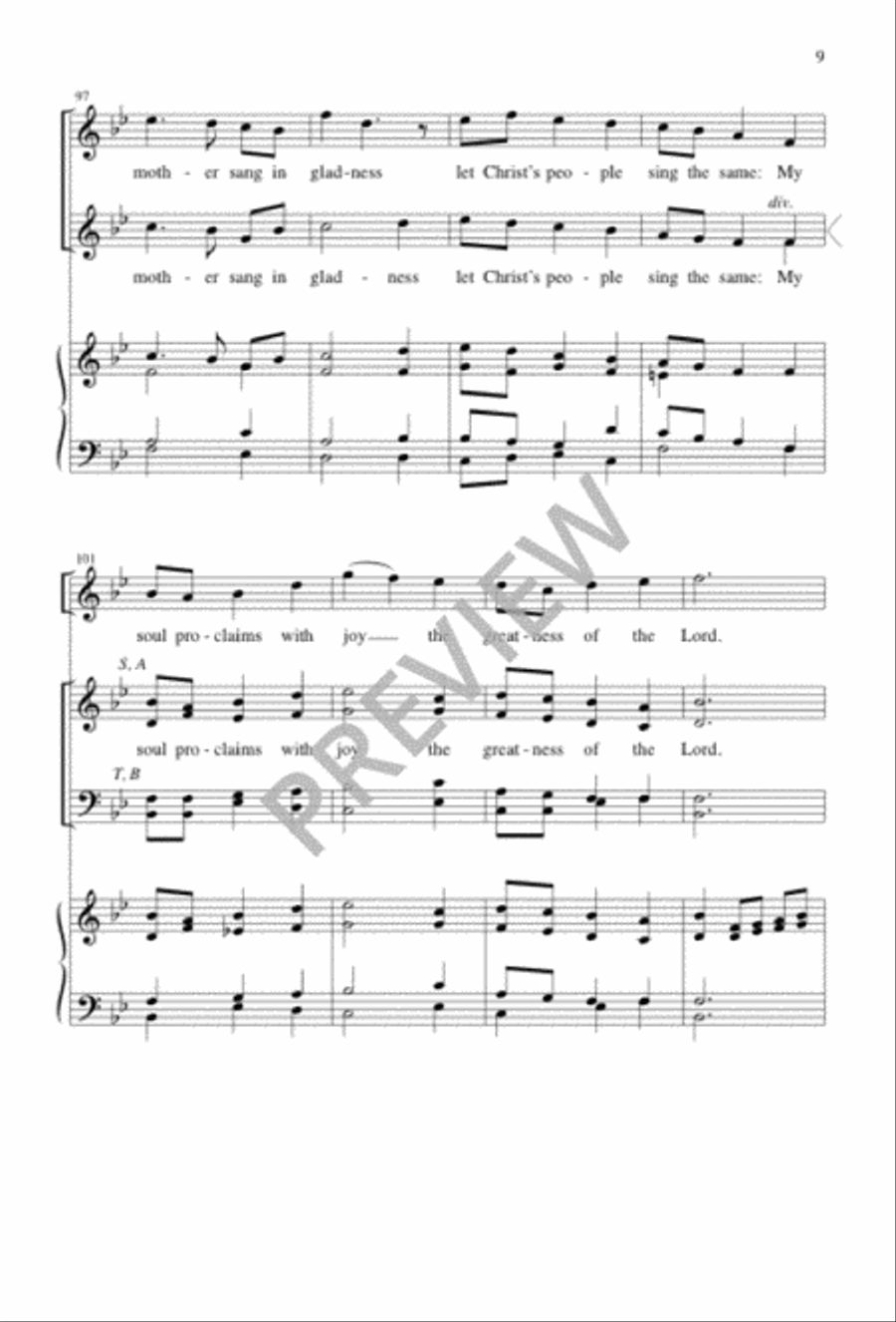 Annunciation Carol Annunciation Carol 4-Part scores gallery preview page 10
