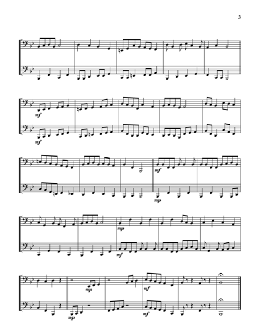 Easy Tuba Duets Easy Tuba Duets Brass Duet scores gallery preview page 3