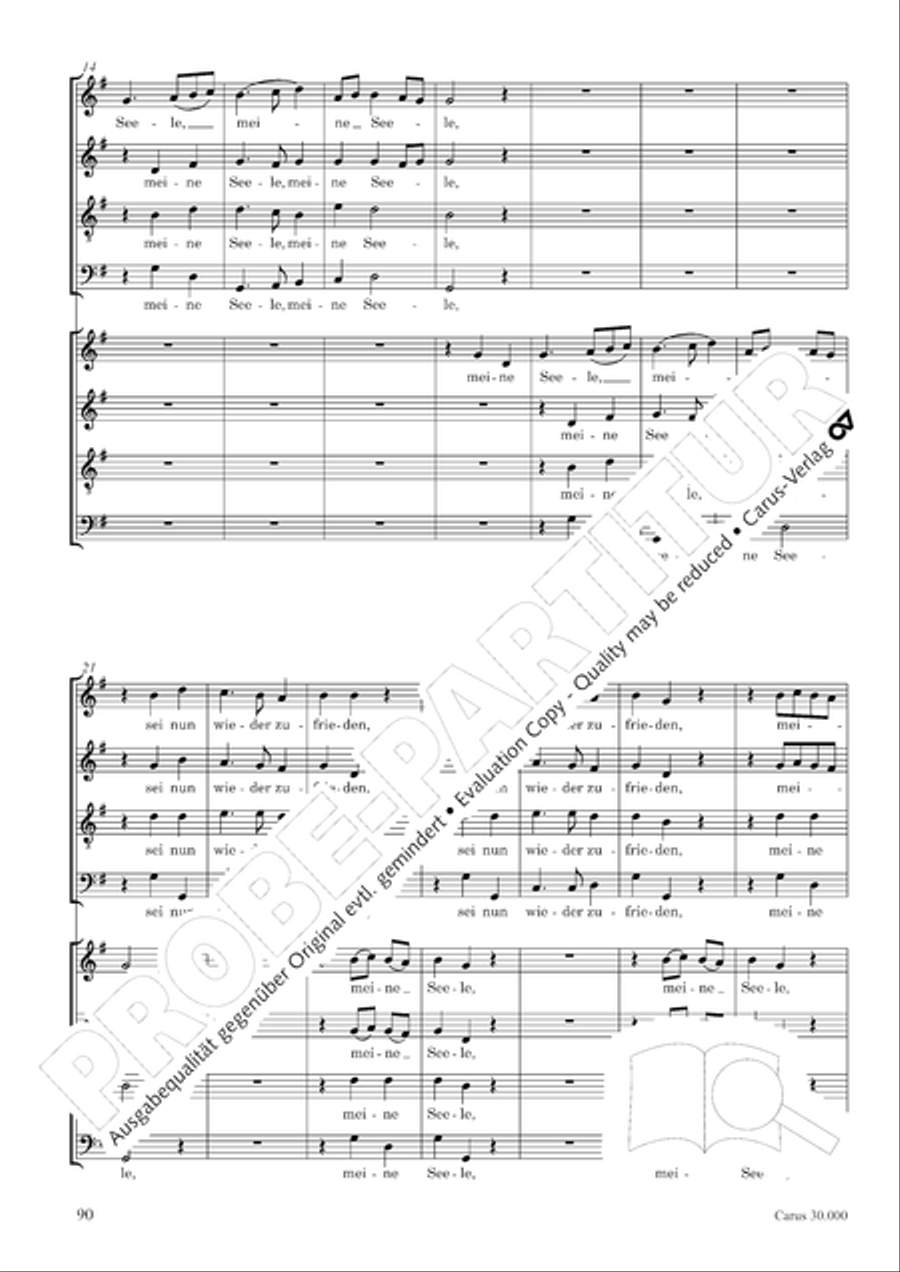 J.L. Bach: The complete motets Choir scores gallery preview page 97