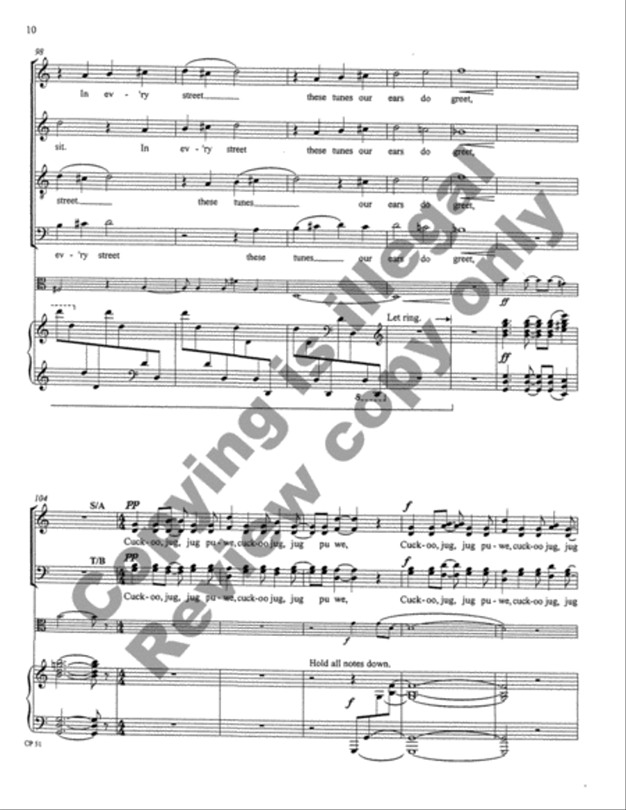 A Song, A Prayer, A Voyage 4-Part scores gallery preview page 39