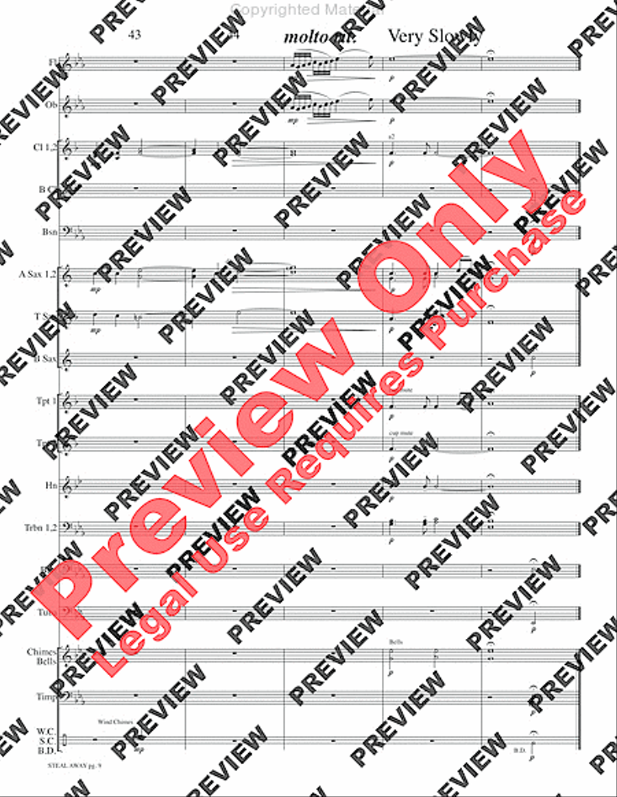 Steal Away Steal Away Concert Band scores gallery preview page 12