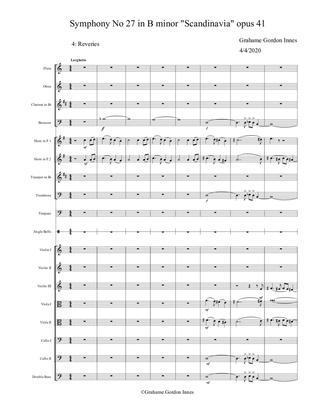 Symphony No 27 in B minor "Scandinavia" Opus 41 - 4th Movement (4 of 5) - Score Only