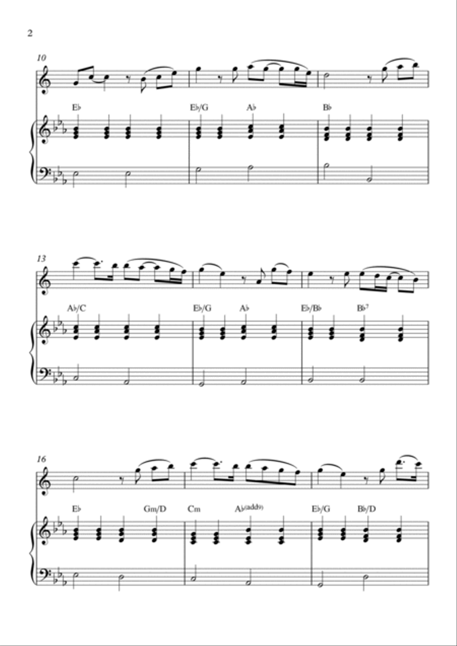 You Raise Me Up Alto Saxophone scores gallery preview page 2