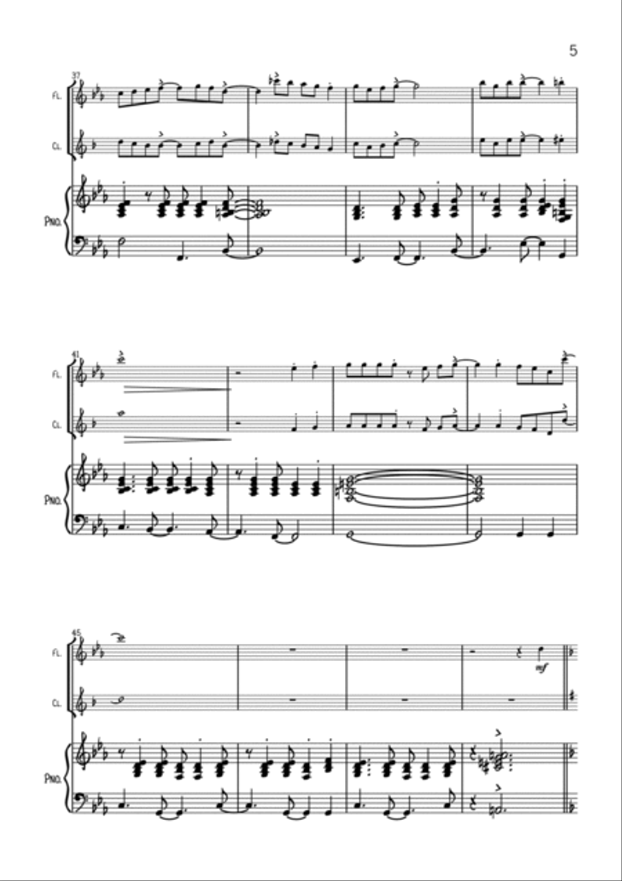 God Rest Ye Merry Gentlemen (Latin jazz style) God Rest Ye Merry Gentlemen (Latin jazz style) Woodwind Duet scores gallery preview page 5