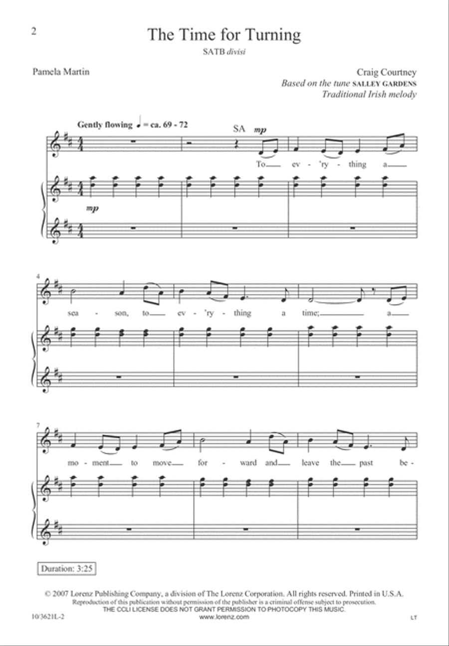 The Time for Turning Divisi scores gallery preview page 2