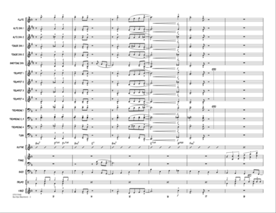 Bye Bye Blackbird - Full Score Jazz Ensemble scores gallery preview page 3