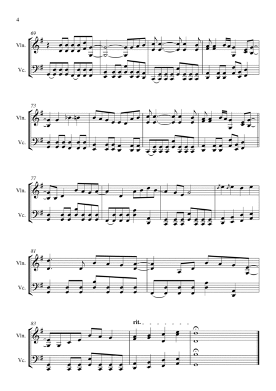 Wonderful Tonight Score and Parts scores gallery preview page 5