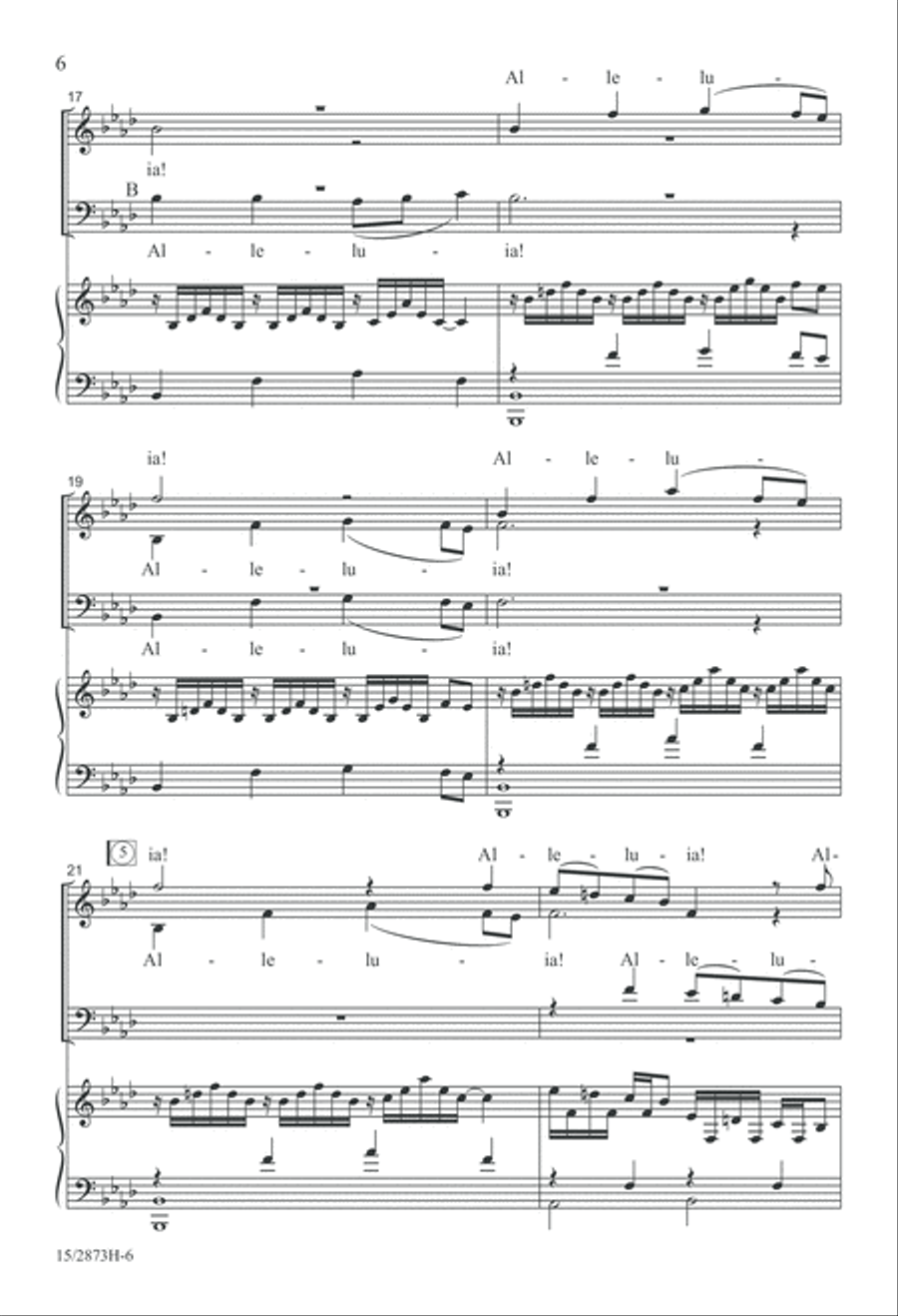A Jubilant Fanfare 4-Part scores gallery preview page 6