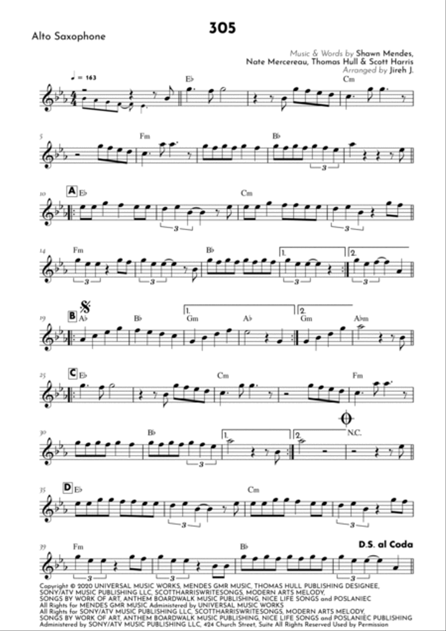 305 305 Alto Saxophone scores gallery preview page 2