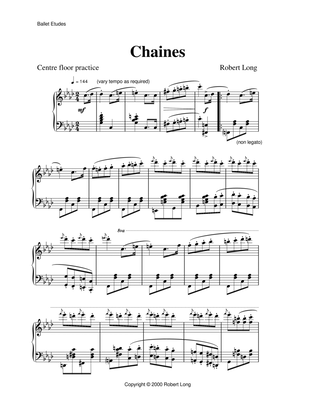 Ballet Piano Sheet Music for Chaines
