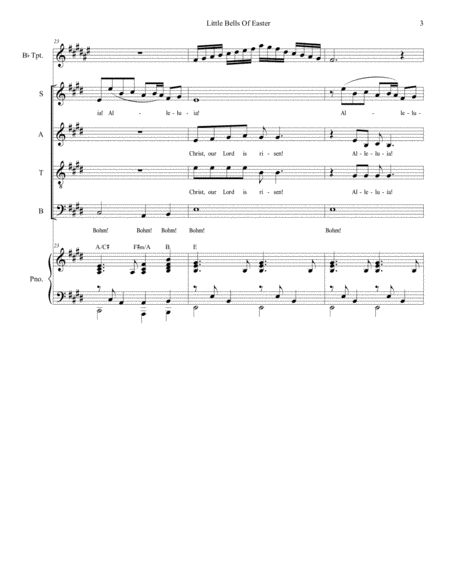Little Bells Of Easter (for Children's Choir & SATB) image number null