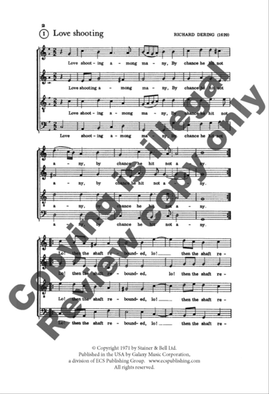 Invitation to Madrigals, Book 5 4-Part scores gallery preview page 3