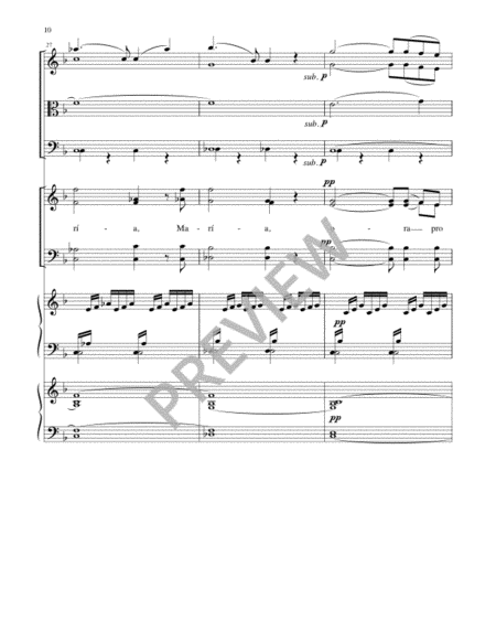 Ave Maria - Full Score and Parts