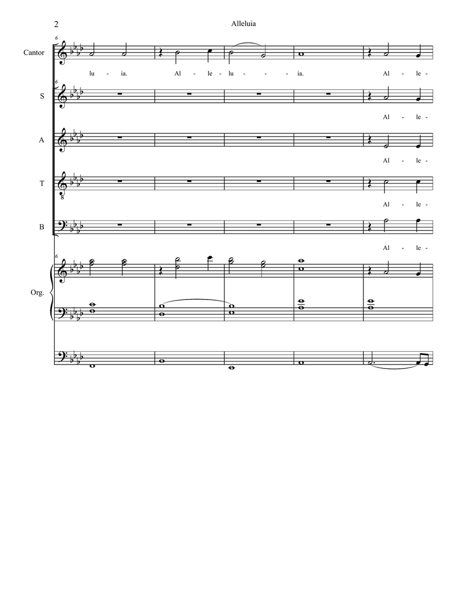 Alleluia (from 