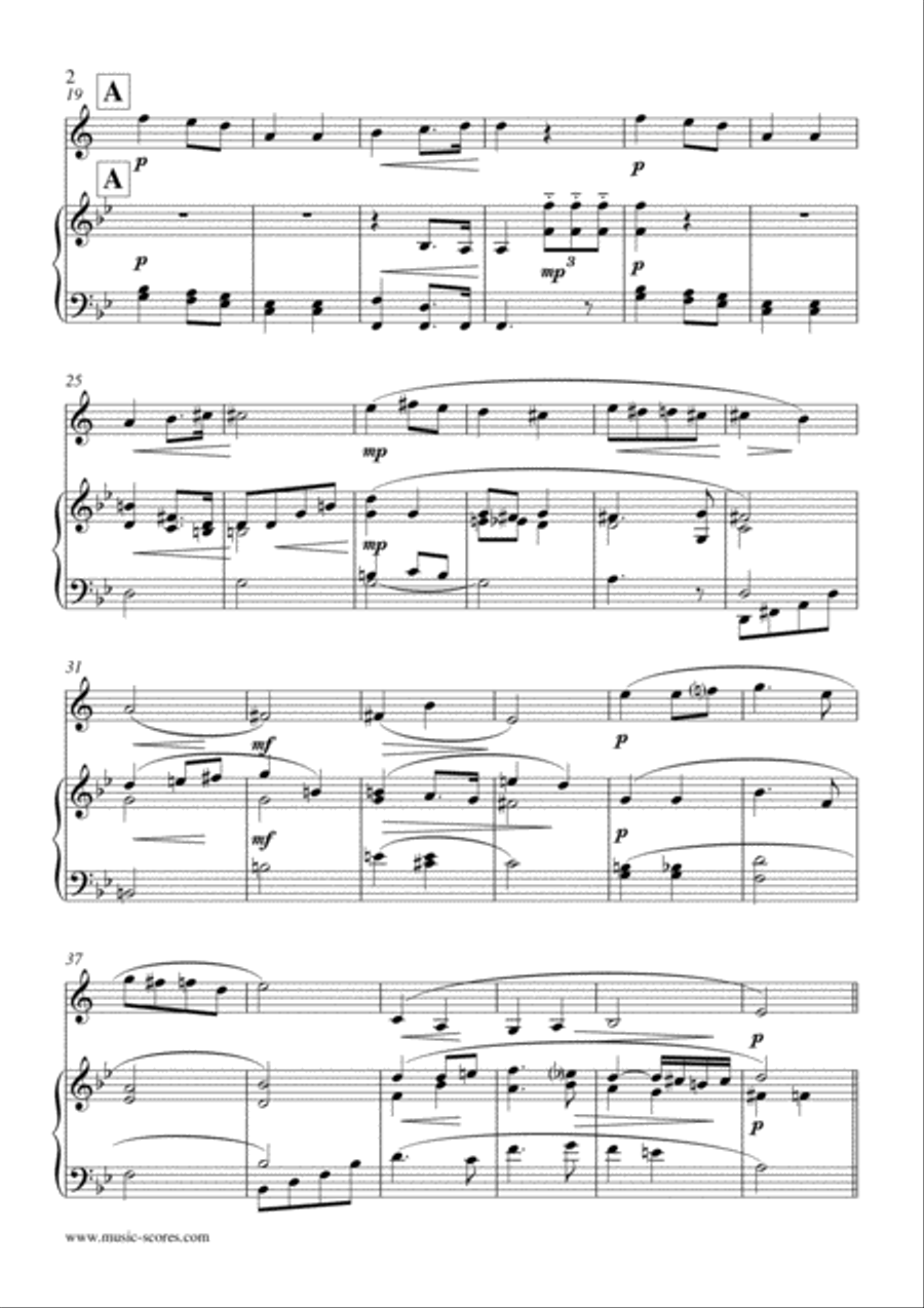 Wedding March from Lohengrin - Bass Clarinet and Piano Bass Clarinet scores gallery preview page 2