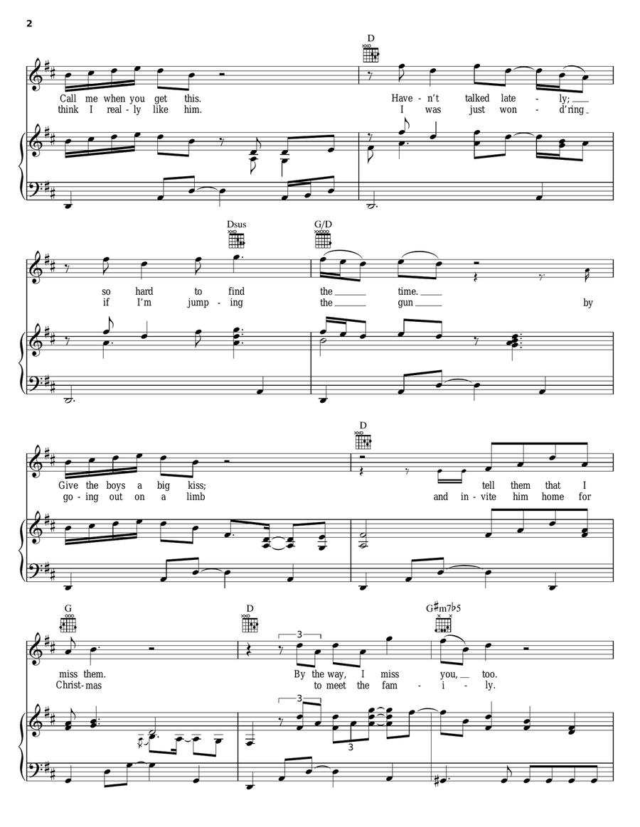 My Sister My Sister Piano, Vocal, Guitar scores gallery preview page 2