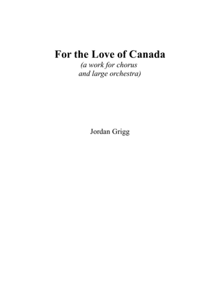 Book cover for For the Love of Canada