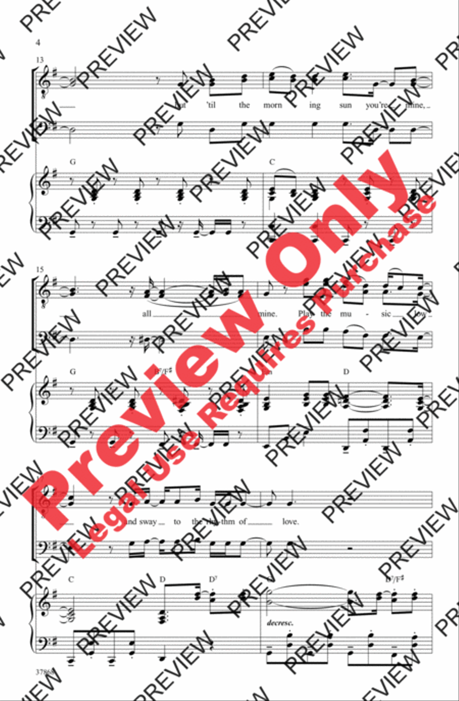 Rhythm of Love Men's Choir scores gallery preview page 4