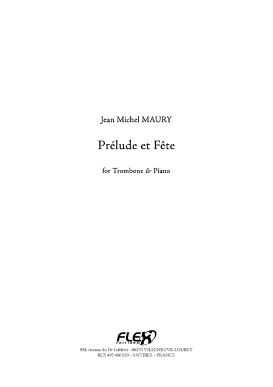 Prelude et Fete Piano Accompaniment scores gallery preview page 1