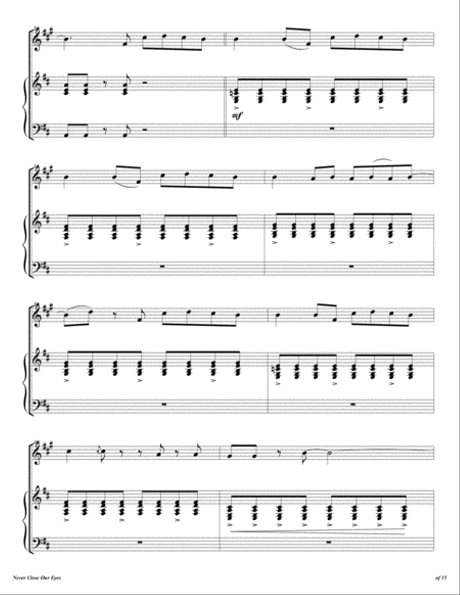 Never Close Our Eyes Never Close Our Eyes Horn scores gallery preview page 6