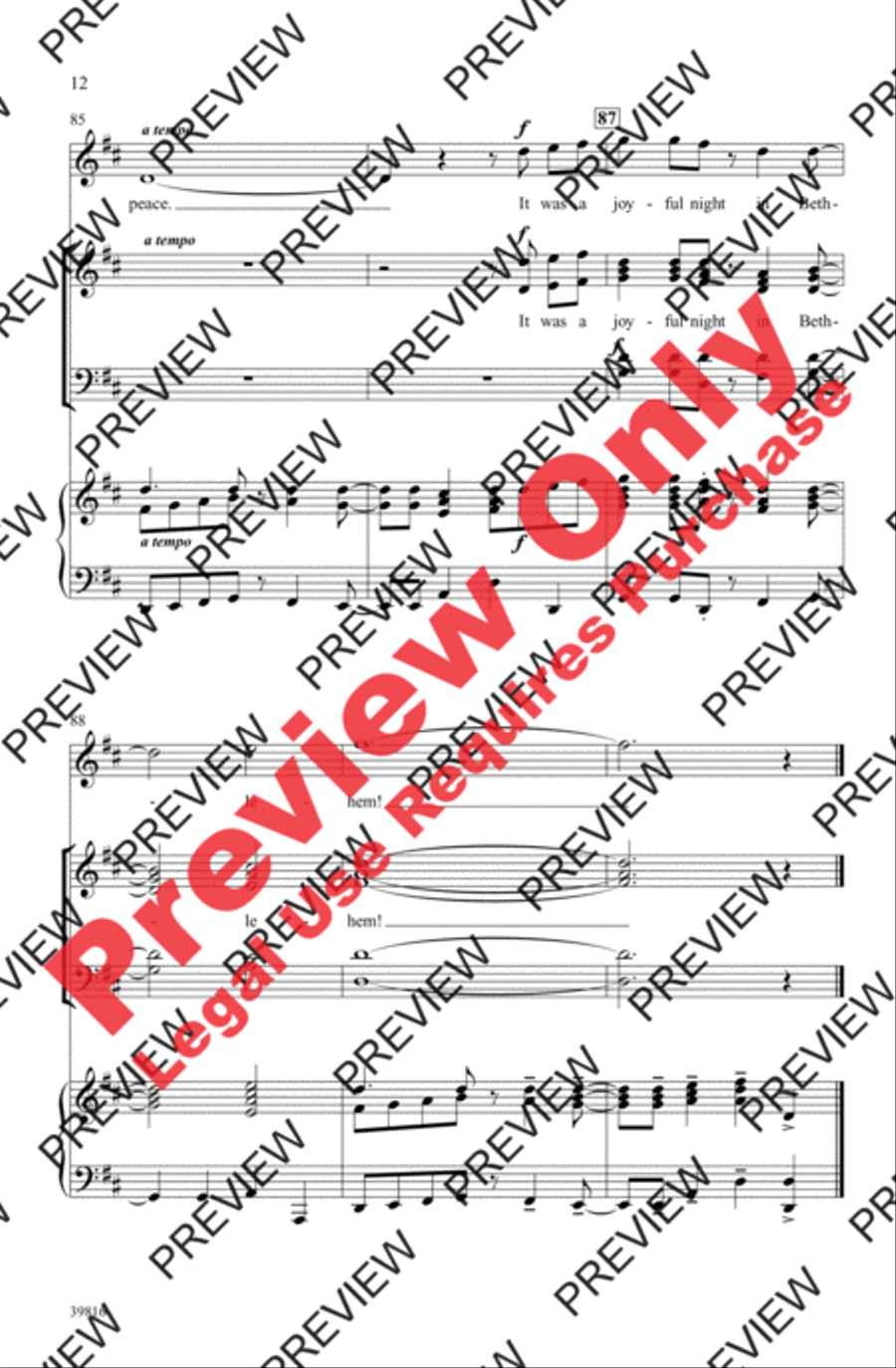 A Joyful Night - SoundTrax CD (CD only) Choir scores gallery preview page 12