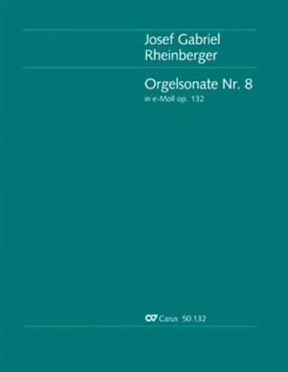 Book cover for Organ Sonata No. 8 in E minor