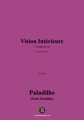 Paladilhe-Vision Intérieure(l'Elkovan),in e minor