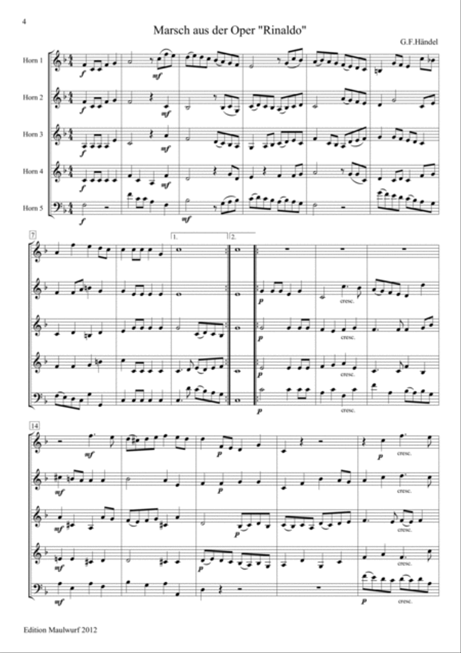 7 Marches Horn scores gallery preview page 6