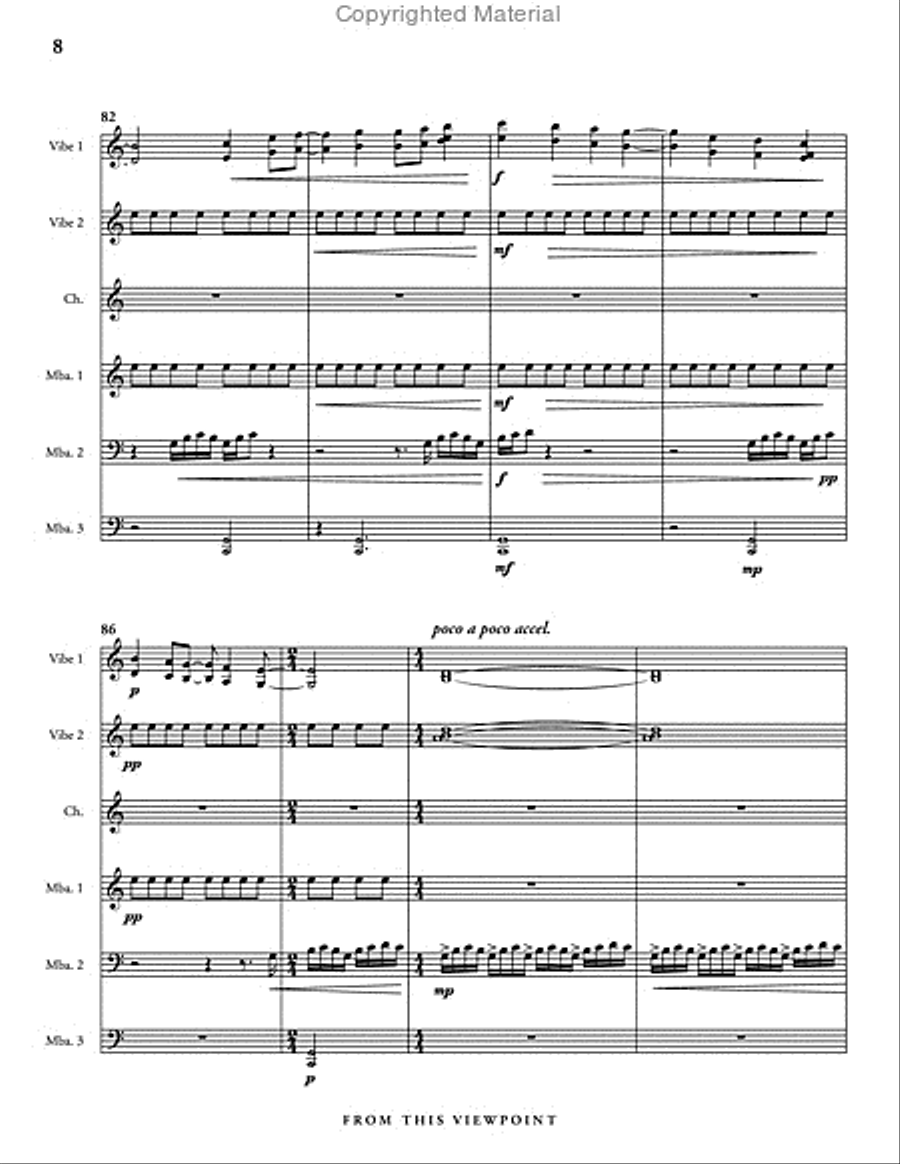 From this Viewpoint Percussion Ensemble scores gallery preview page 9
