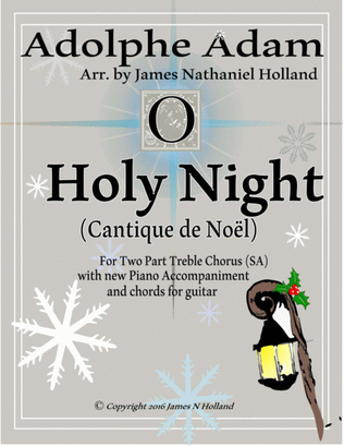 Book cover for O Holy Night (Cantique de Noel) Adolphe Adam for SA Chorus