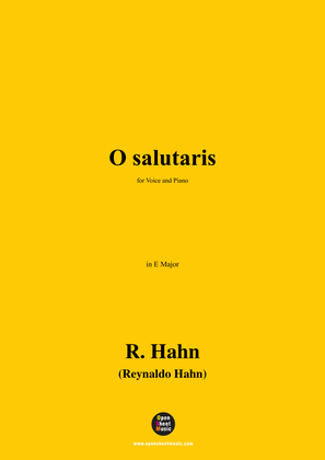 R. Hahn-O salutaris,in E Major