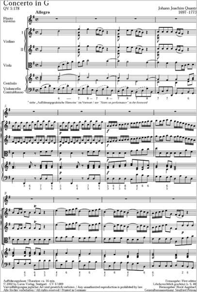Flute Concerto in G major (Concerto per Flauto in G)