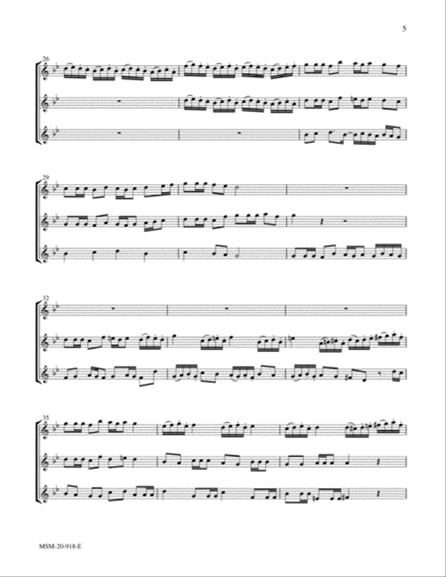 Savior of the Nations, Come Flute scores gallery preview page 5