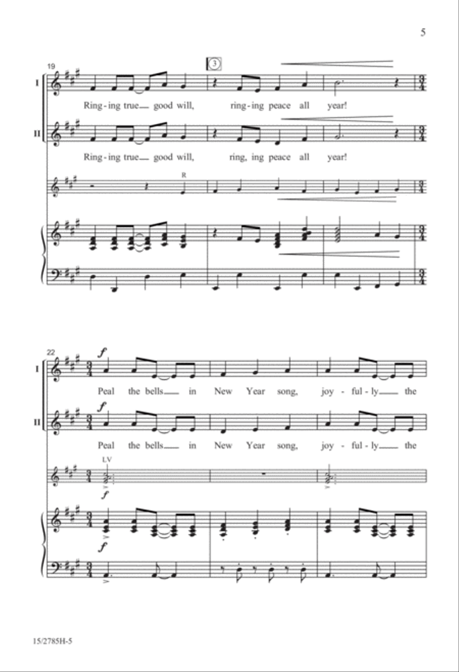 Ringing in the New Year 2-Part scores gallery preview page 6