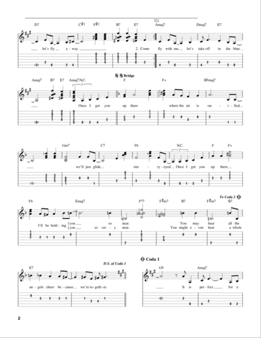 Come Fly With Me Electric Guitar scores gallery preview page 2