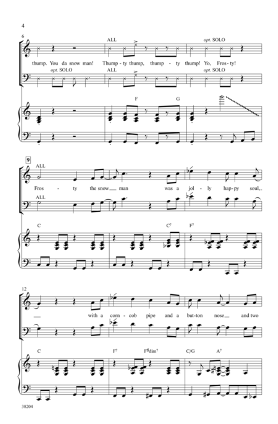 Frosty the Snowman - SoundTrax CD (CD only) Choir scores gallery preview page 3