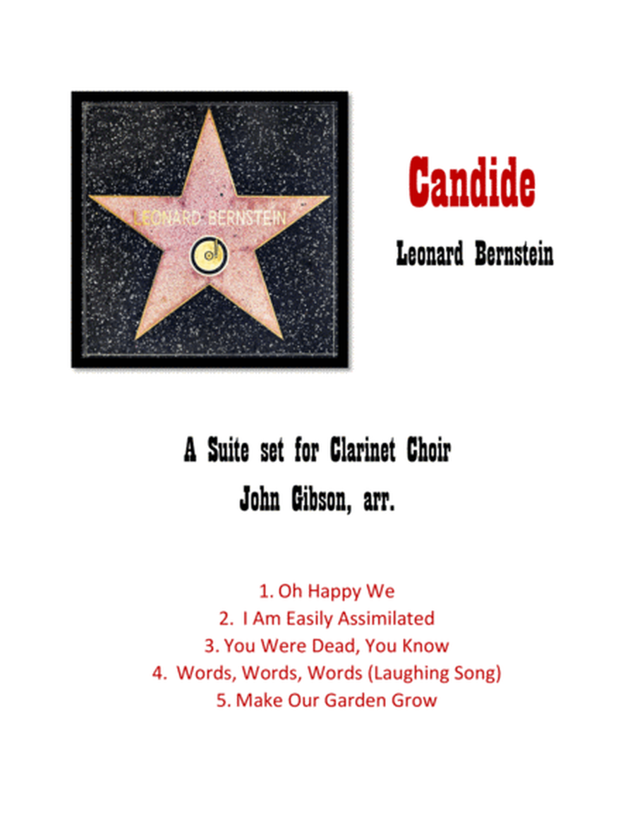 Candide Suite - Leonard Bernstein - set for Clarinet Choir image number null